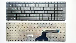 Клавіатура для ноутбуків Asus A52, K52, N53, X52, X54, U50 чорна (версія N53) RU/US