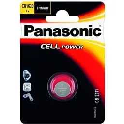 Батарейка Panasonic CR 1620 х 1 LITHIUM (CR-1620EL/1B)