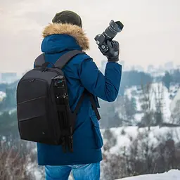 Рюкзак Puluz PU5011 для дзеркальних фотоапаратів Black - мініатюра 9