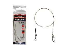 Поводок FISHING ROI металевий 1х19 9кг 25см 2шт/уп .