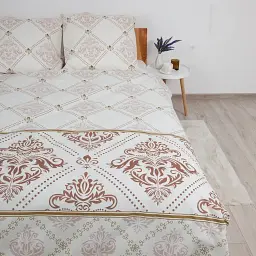 Постільна білизна ТЕП Happy Sleep Duo Glorius ранфорс двоспальна біла - мініатюра 3