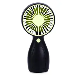 Портативний ручний вентилятор Bambi MK 5663-2(Green) 13 см, акумулятор, USB зарядне