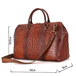 Сумка дорожня 14397 Vintage коричнева - мініатюра 5