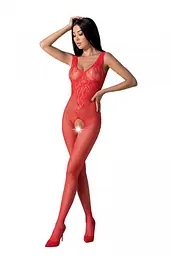 Бодистокінг з крильцями Passion BS098, One Size, червоний, відкритий доступ