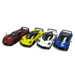 Металева інерційна легкова модель Pagani Huayra BC 2016 5" з принтом, відкриваються двері (В асортименті) - мініатюра 3