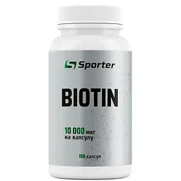 Біотин Sporter Biotin 10000 мкг 100 капсул