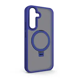 Чехол для Samsung Galaxy S25 Plus 5G, Unit Stand, синий, MagSafe, противоударный защитный чехол-панель с подставкой, поддержкой магнитных держателей и беспроводной зарядки, защита всего корпуса, силикон + поликарбонат, ArmorStandart (ARM82861)