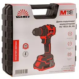 Дриль-шуруповерт акумуляторний Vitals Master AU 1832c BL Kit (235330) - мініатюра 11