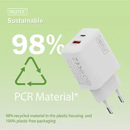 Зарядний пристрій Digitus 1xUSB-C + 1xUSB 20W (DA-10300) - мініатюра 10