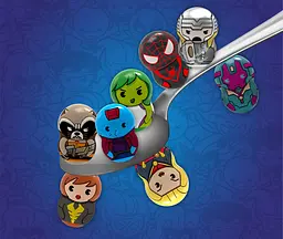 Магнітні фігурки з лончером у пакеті 2шт Marvel Wooblies (6634809) - мініатюра 7