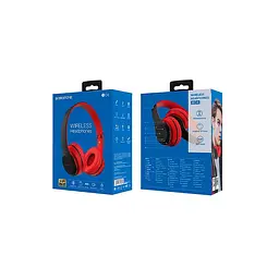 Бездротові навушники Borofone BO4, BT5.0, AUX, 200mAh, 5h, red - мініатюра 4