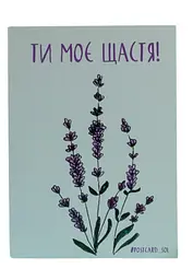 Листівка-міні авторська СОЛЬ "Ти моє щастя!"