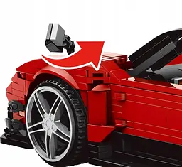 Конструктор машина MOULD KING Pagani Zonda R пагані зонда для дітей та дорослих 1278 деталей - мініатюра 5
