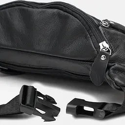 Чоловіча сумка Borsa Leather K102-black 30х13х1 см Чорний - мініатюра 4