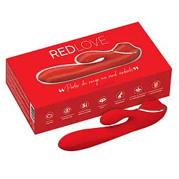 Вібратор-кролик CLARA MORGANE PRO Red Love 19 см (червоний) - мініатюра 6