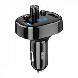 FM трансмітер XO BCC-02 3.1A/2 USB Black - мініатюра 1