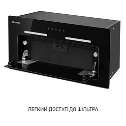 Витяжка повновбудована Minola HBI 6873 BL GLASS 1200 LED Line - мініатюра 11