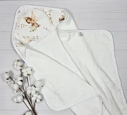 Дитячий рушничок-куточок 80х80 a.l.babybox Феї Білий - мініатюра 4