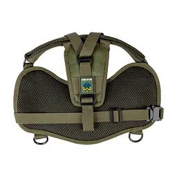Шлея для собак WAUDOG PRO металевий фастекс XS В 35-45 см хакі (689031) - мініатюра 4