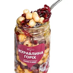 Мед Newtea Журавлина-горіхи 320 г