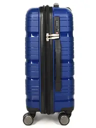 Валіза маленька S поліпропілен Worldline Airtex 283 56×33×22см 52л Темно-синій - мініатюра 6
