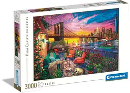 Пазл Clementoni High Quality Collection: Захід сонця на балконі в Мангеттені, Нью-Йорк, США, Домінік Девісон (High Quality Collection - Landscape Manhattan Balcony Sunset Puzzle - 3000 pcs.), 3000 ел. (33552)