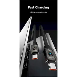 Кабель Usams US-SJ684 USB-C to USB-C 100W 1.2m Orange (SJ684USB04) [153993] - мініатюра 2