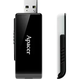 USB флеш-накопичувач Apacer USB AH350 128GB USB 3.2 Black (AP128GAH350B-1) [136940] - мініатюра 3