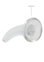Фалоімітатор - Realrock Dildo 4,5" Transparent - мініатюра 4