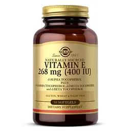 Вітаміни та мінерали Solgar Vitamin E 268 mg (400 IU) Mixed Tocopherols, 250 капсул