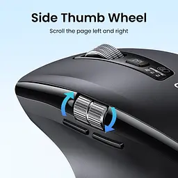 Маніпулятор миша бездротова UGREEN M751 Multi-mode Wireless Mouse Black (UGR-45792) - мініатюра 5