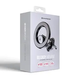 Універсальний автотримач Armorstandart GoEasy Airvent magnetic Black (ARM85336) - мініатюра 2