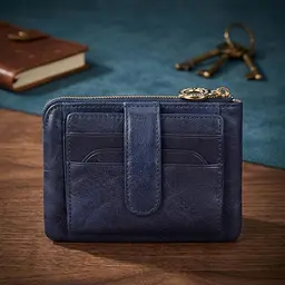 Жіноча кредитниця Tony Perotti натуральна шкіра Topkapi 3461 navy (90502) Темно-синя - мініатюра 5