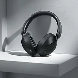 Бездротові навушники Acefast H3, накладні, IPX4, ANC, BT5.3, AUX, 500mAh, 65h, black - мініатюра 6