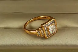 Кільце Xuping Jewelry Ієрархія р 20 золотисте - мініатюра 2