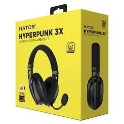 Навушники Hator Hyperpunk 3X Wireless Black (ESH14) - мініатюра 3