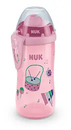 Поїльник Nuk First Choice Flexi Cup, c силіконовою трубочкою, 300 мл, рожевий (3954045)