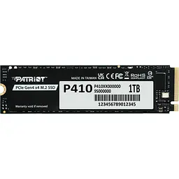 Накопичувач SSD Patriot m.2 NVMe 1Tb P410 PCIe 4.0x4 (P410P1TBM28H)
