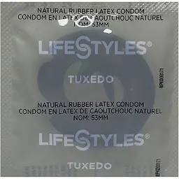 Презервативи LifeStyles Tuxedo чорні 6 шт. (ROZ6400230482) - мініатюра 2