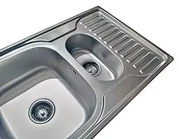 Кухонна мийка Romzha Petrika 1.5C Textura RO49670, Сірий - мініатюра 5