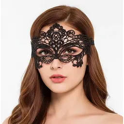 Еротична маска на очі чорна One size (K0072-1)