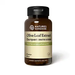 Екстракт листя оливи НСП, 60 капсул | Olive Leaf Extract NSP