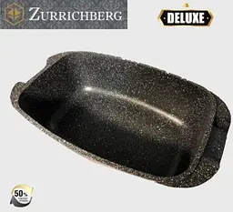 Гусятниця Zurrichberg ZBP-7102 з мармуровим покриттям з кришкою 32 см 5.6 л Бордо - мініатюра 4