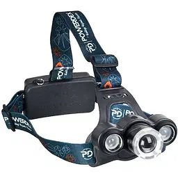 Ліхтар налобний на двох акумуляторах 15 Вт 2850 мАч PowerDex PD-9972