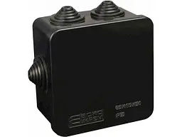 Коробка розподільча АСКО 85мм х 85мм РК 85*85*50 UAtmo Jet Black (уп. 20шт)