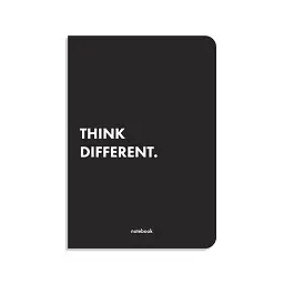 Блокнот у клiтинку Think Different чорний - мініатюра 1