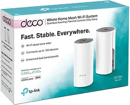 Mesh-система TP-Link Deco E4 (2-pack) - набір із 2 роутерів - мініатюра 9