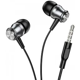 Навушники Borofone Platinum металеві універсальні earphones with microphone BM75 1.2m Hi-Fi чорні - мініатюра 9