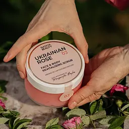 Відновлювальний скраб для обличчя та тіла Ukrainian Rose 200 мл - мініатюра 2