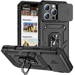 Чохол до мобільного телефона BeCover Military Apple iPhone 16 Pro Black (712155) - мініатюра 4